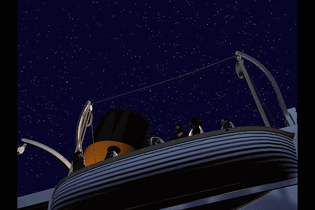 Abandon ship at the davits
